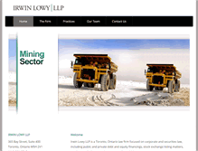 Tablet Screenshot of irwinlowy.com